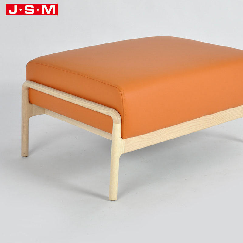 Wholesale Bedroom Footstool Fabric Square Living Room Stool Seat Ottoman