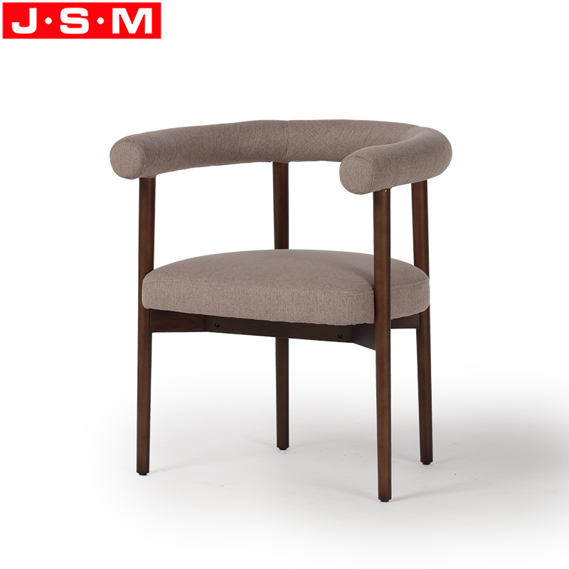Wood And Fabric Dining Chair