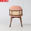 Hotel Wooden Dining Room Home Cushion Seat Dining Chairs With Black Legs