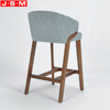 Pub Cafe Home Kitchen Cushion Seat Top Fabric High Counter Chair Wooden Bar Stool