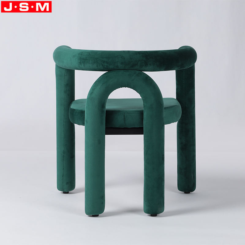 Modern Living Room Graphic Sense Metal Frame Armchair With Foam And Upholstery