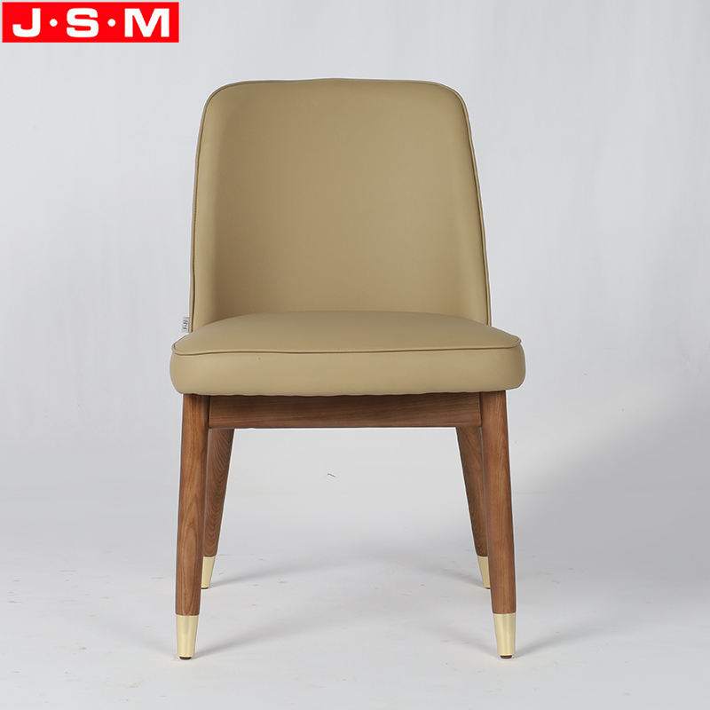 Durable Restaurant Chair Dining Room Armless Cushion Seat Solid Wooden Dining Chair