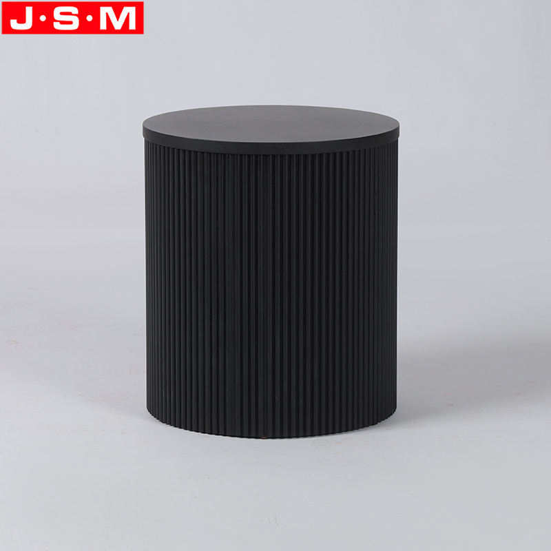 New Style Customization Solid Wood Round Corner Have Storage Tea Table