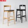 Cushion Seat Wood Bar Chair Kitchen Bar Stool Wooden High Bar Chair