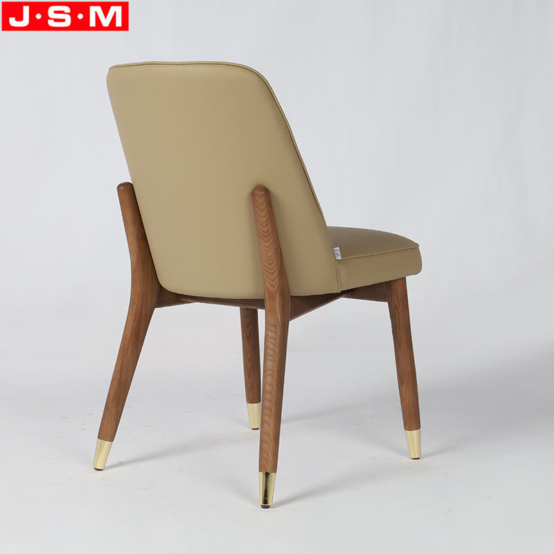 Durable Restaurant Chair Dining Room Armless Cushion Seat Solid Wooden Dining Chair