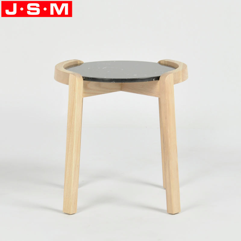 Wooden Living Room Rock Slab Table Top Small Coffee Round Tea Table