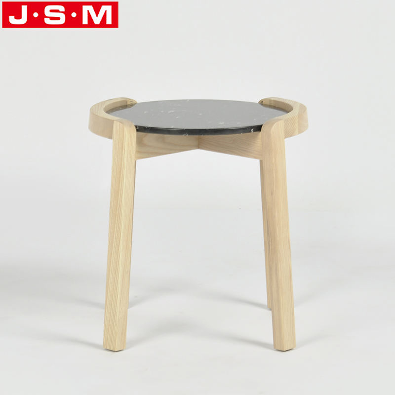 Wooden Living Room Rock Slab Table Top Small Coffee Round Tea Table