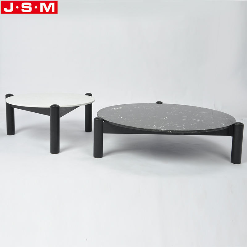Nordic Modern Rock Slab Tea Table Designed Living Room Solid Wood Coffee Table