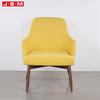 New Style Oversized Church Hotel Genuine Classic Solid Royal Yellow Wooden Sofa Armchair