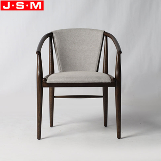 Hotel Cushion Seat Cafe Restaurant Chair Home Solid Wood Dining Chair