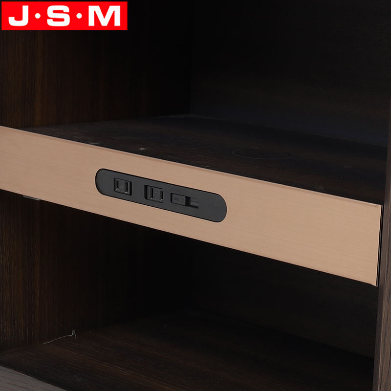 Sensor Function Veneer Carcase Nightstand Rock Slab Table Top Wireless Charging Bedside