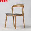 Nordic French Wooden Restaurant Chair European Dining Cushion Seat Dinning Chair