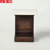 Simple Coffee Side Table Living Room Wooden Wood Artificial Marble Table Top Coffee Tables