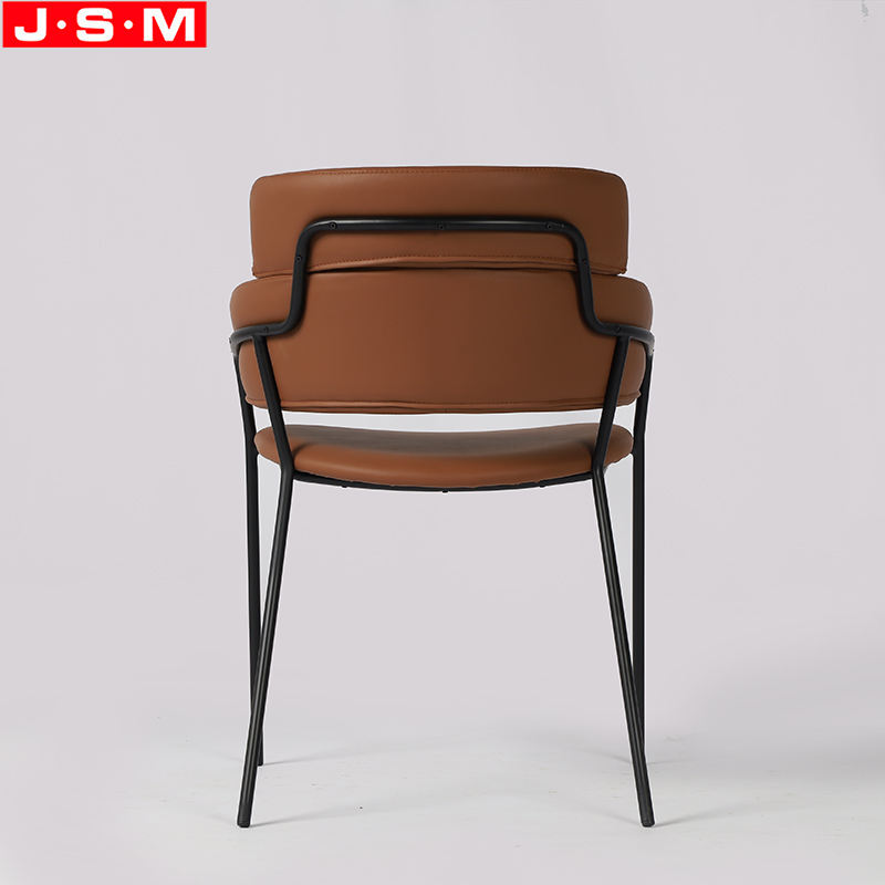 Simple Design Metal Legs Restaurant Room Furniture Foam And Fabric Comfortable Dining Chair