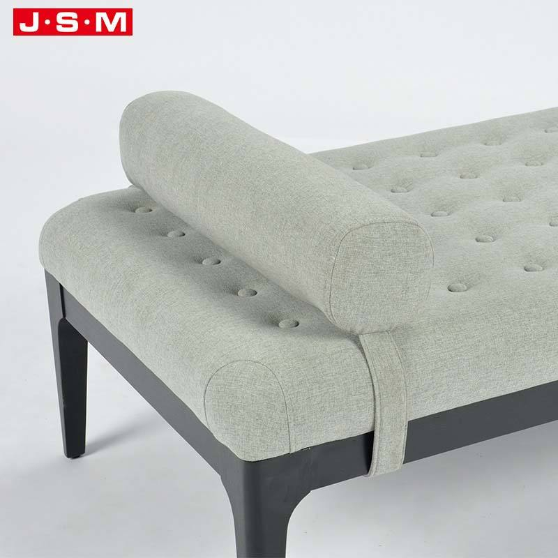 Good Quality Hot Sale Ottoman Sets Velvet Hotel Room Lounge Sectional Sofa Ottoman Seat Bench With Back