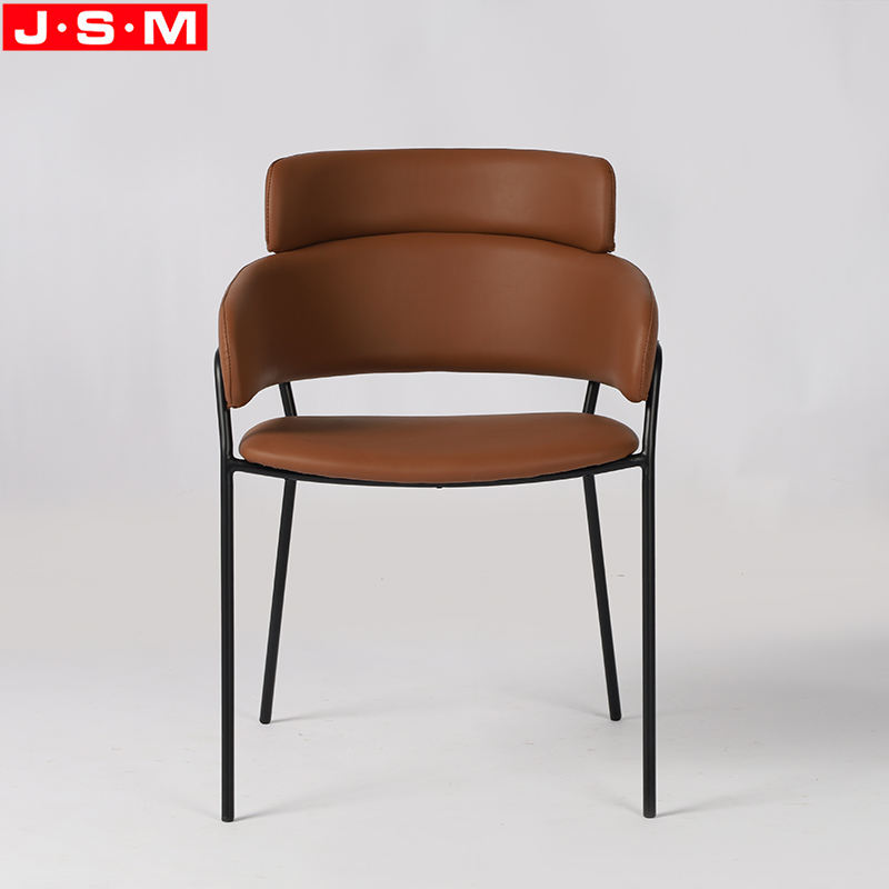 Simple Design Metal Legs Restaurant Room Furniture Foam And Fabric Comfortable Dining Chair
