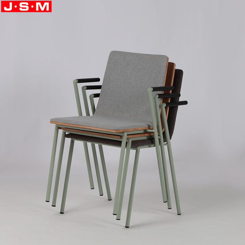 Nordic Hotel Restaurant Dinning Room Chair Stackable Metal Dining Chair