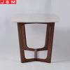 High Quality Durable Furniture Modern Marble Dining Table With Wooden Legs