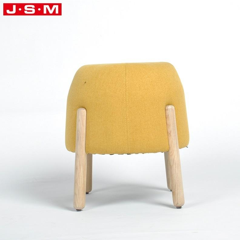 Top Selling Yellow Ottoman Bench Stool Wood Long Velvet Office Home Goods Puff Footstool Ottoman