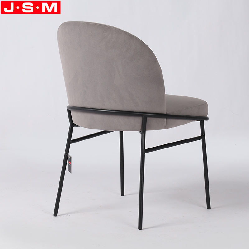 Factory Wholesale Dining Chair Fabric Pc Upholstery Dining Chair Metal Frame Chair