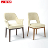 China Supply Textile Exports Home Furniture Wooden Types Of Simple Vintage Designer Recliner White Dining Chair