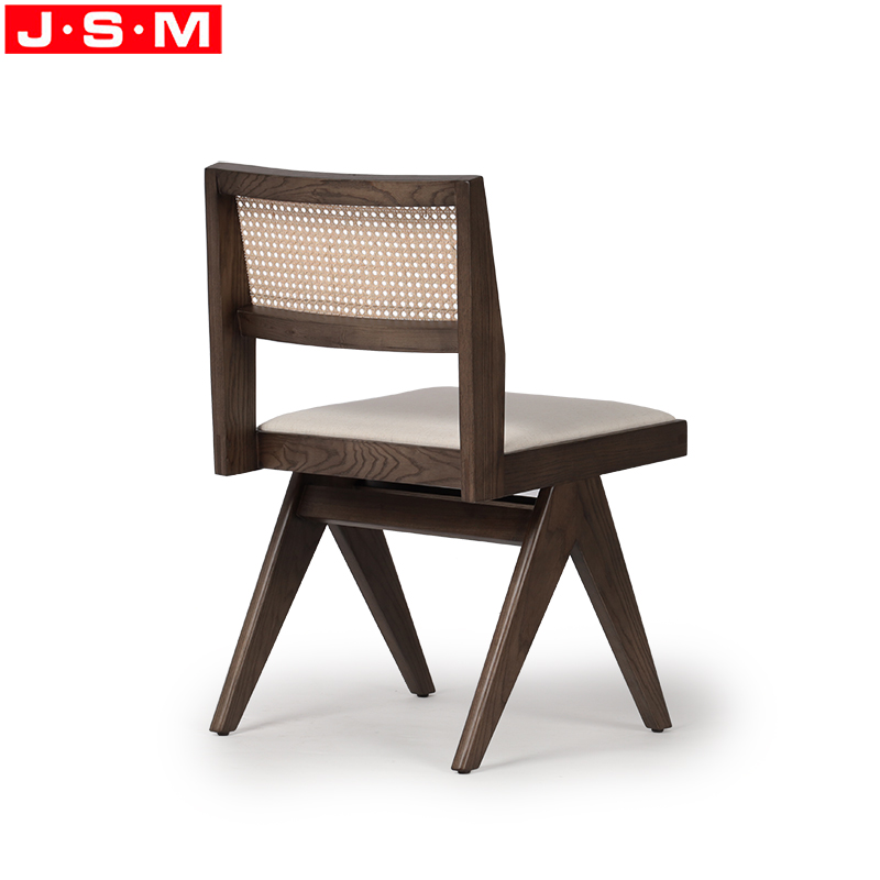 Wood And Fabric Dining Chair
