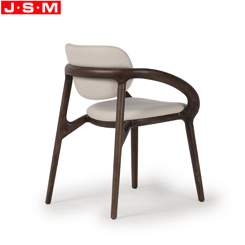 Wood And Fabric Dining Chair