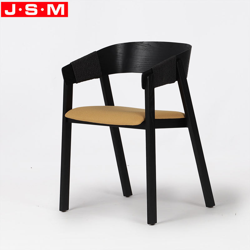 Living Room Restaurant Chair Wood Back Dining Chair With Paper Sting