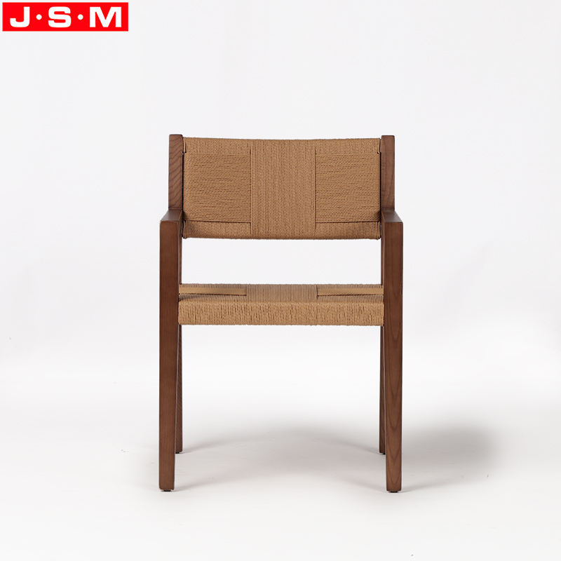 Wholesale Restaurant Dining Room Ash Wood Dining Chair With Armrest