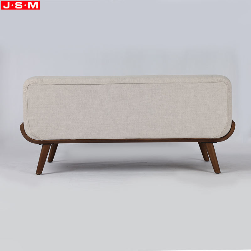 Modern Wooden Frame Loveseats Sofa Chair Upholstered Fabric Living Room Sofa