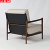 High Quality Wooden Base Single Seater Cushion Seat Armchairs For Living Room