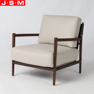 High Quality Wooden Base Single Seater Cushion Seat Armchairs For Living Room
