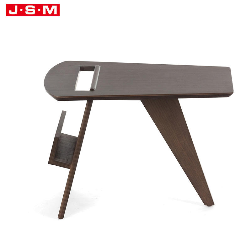 China Suppliers Nordic Minimalism Indoor Veneer Wooden Coffee Table