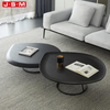 Nordic Designer Modern Solid Wood Coffee Table Side Oval Coffee Table