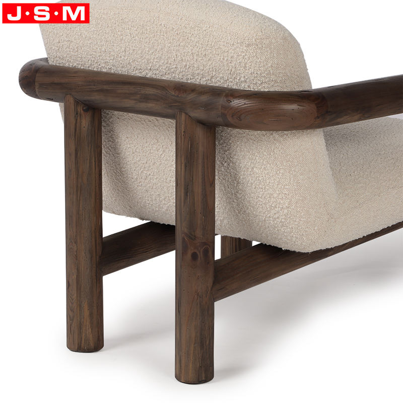 Modern Wooden Solid Wood Lounge Armchair Living Room Dining Leisure Armchair