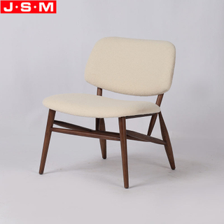 Leather Designer Wooden Armchair Hotel Room Leisure Soft Comfortable Chair