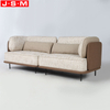 Nordic Bedroom One Seat Sofa Living Room Furniture Fabric Sofa With Metal Frame