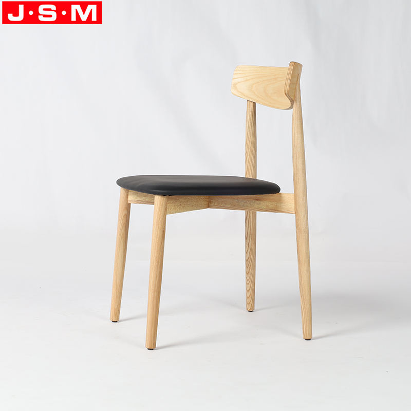 Good Quality Restaurant Black Cushion Seat Living Room Wooden Dining Chair