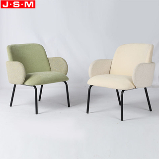 Cushion Lounge Accent Chair Metal Frame Armchair For Living Room Furniture