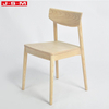 Simple Italian Cream Coloured Ash Wood Design Wood Teak Outdoor Farmhouse Kitchen Dining Chairs