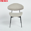 Luxury Hotel Italy Farmhouse Cross Back Wooden Foam And Fabric Upholstered Dining Chair