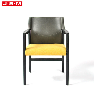 Newest Products Modern Fabric Leather Solid Wooden Frame Armchair