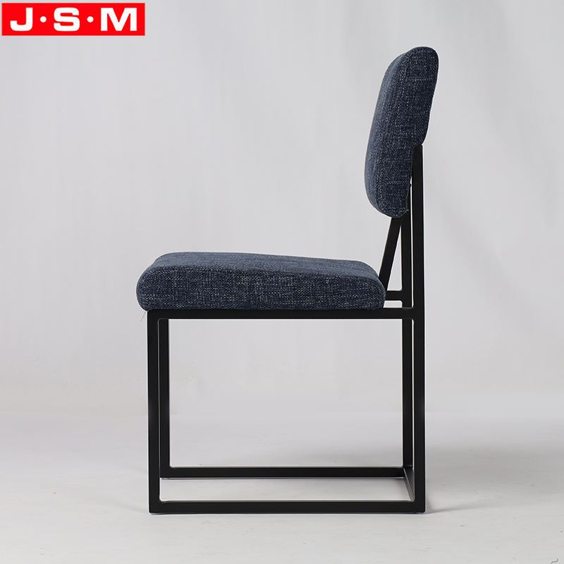 Hot Sale Home Furniture Modern Upholstered Dining Chair With Metal Legs