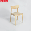 Simple Italian Cream Coloured Ash Wood Design Wood Teak Outdoor Farmhouse Kitchen Dining Chairs