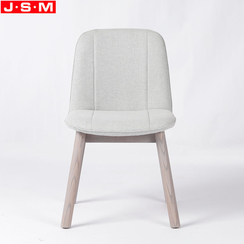 Wooden Frame Comfortable Upholstery Fabric Seat Dining Room Dining Chair