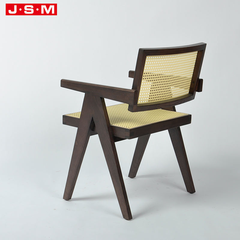 Modern Furniture Plastic Rattan Dining Chair Luxury Solid Wood Dining Chair