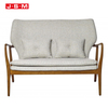 French Morden Furniture Lobby Living Room Garden Solid Wood Bench Armchair