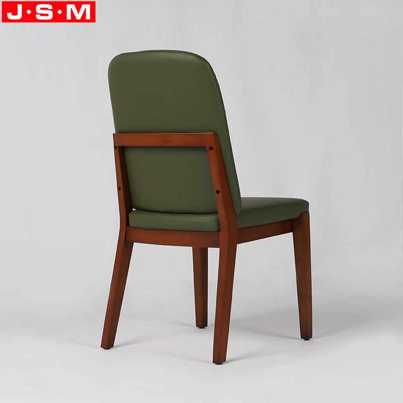 Hotel Restaurant Furniture Home Using Green Cushion Dining Room Wood Upholstery Dining Chairs