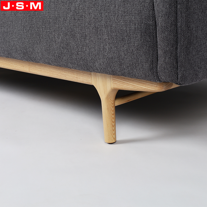 Modern Style Wooden Fabric Sectional Sofa