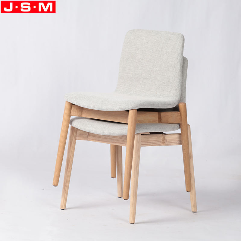 Factory Wholesale Cheap Price Ash Frame Dining Chair Stackable Dinner Chairs